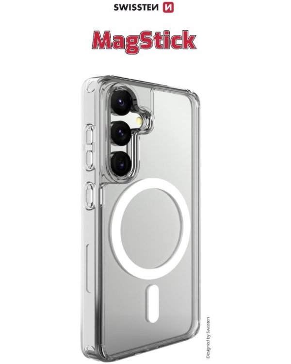 Swissten Clear Jelly MagStick Защитный Чехол для Samsung Galaxy S25 Plus 5G