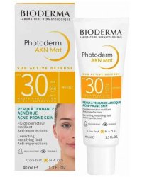 Bioderma Photoderm AKN Mat SPF30 Матирующая Жидкость 40 ml