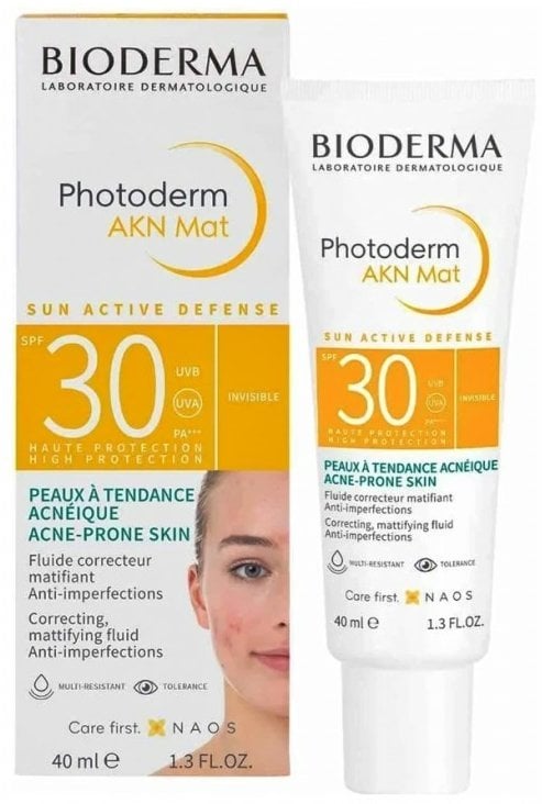 Bioderma Photoderm AKN Mat SPF30 Матирующая Жидкость 40 ml