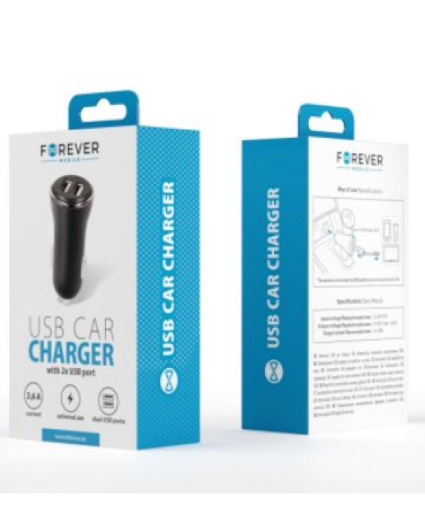 Forever CC-03 2x USB Автомобильное Зарядное Устройство