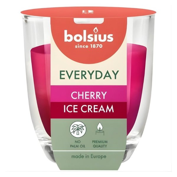 Bolsius Everyday Ароматическая Свеча 80x70mm Cherry Ice Cream