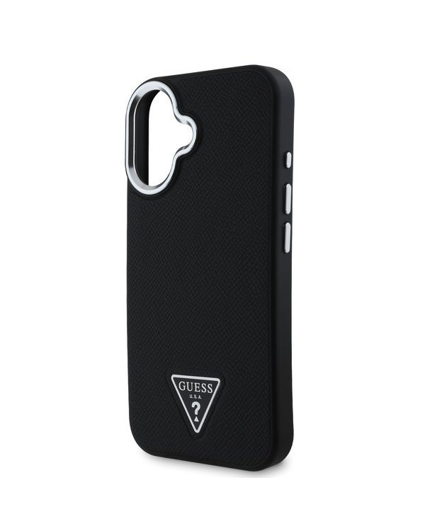 Guess PU Grained Triangle Logo Case Чехол для Apple iPhone 16