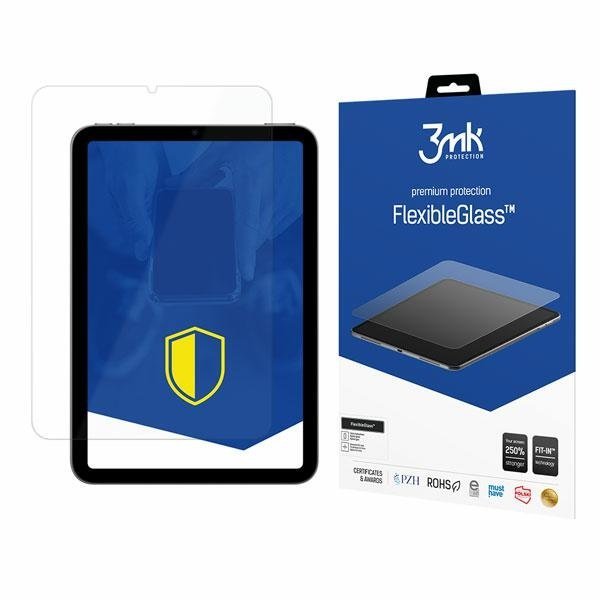 3MK FlexibleGlass Hybrid Tempered Glass Screen Protector Защитное стекло для Apple iPad Mini 6 3MK FlexibleGlass Hybrid Tempered Glass Screen Protector Защитное стекло для Apple iPad Mini 6