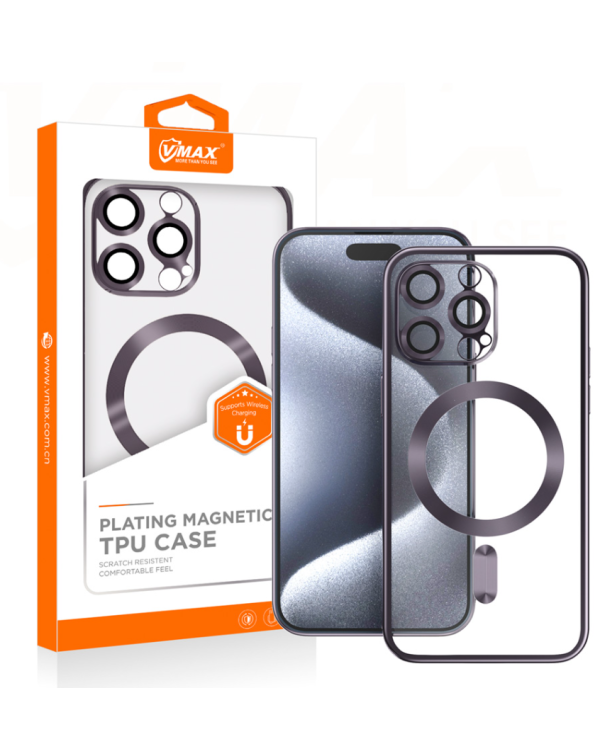 Vmax Electroplating MagSafe Case Защитный Чехол для Apple iPhone 15 Plus