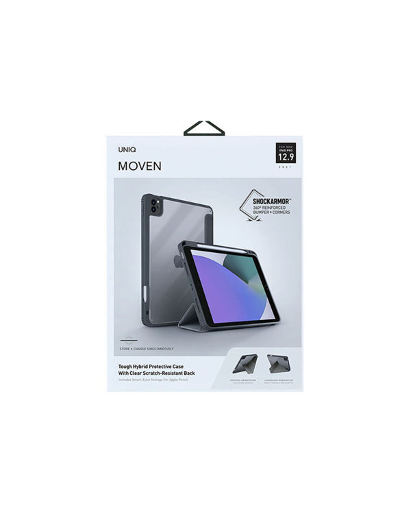 UNIQ Moven Чехол для планшета iPad 10.2" (2021/2020/2019) Charcoal Grey