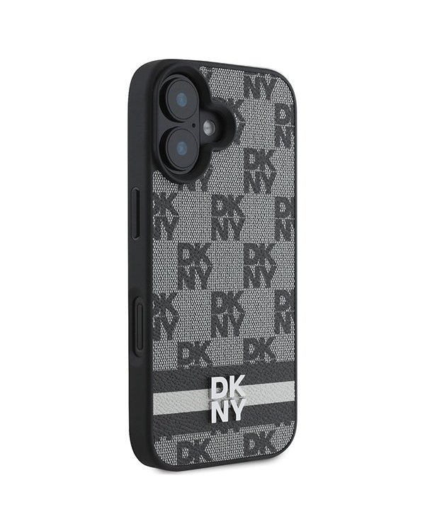DKNY Checkered Pattern & Printed Stripes Защитный Чехол для Apple iPhone 16