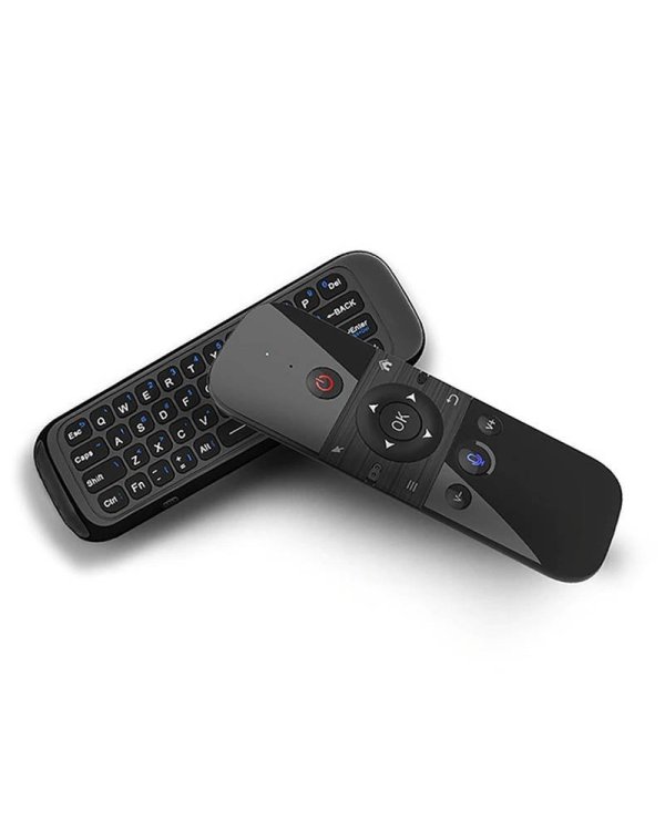 RoGer M8 Universal Remote control Универсальный пульт дистанционного управления с беспроводной клавиатурой для TV 2.4G USB-ресивер TV W1 черный