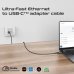 Promate CLink-RJ45 Кабель USB-C to Ethernet 10/100/1000Mbps / 5m