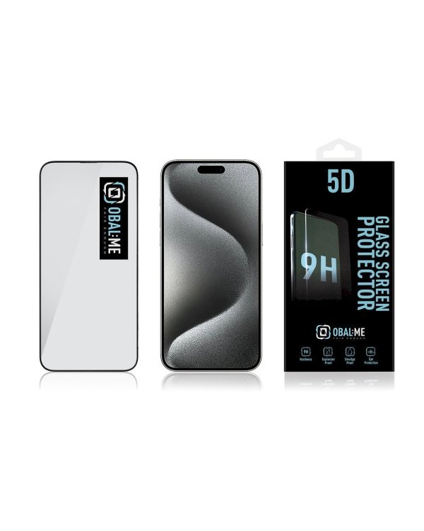 Дополнительное изображение книги «OBAL:ME 5D Glass Screen Protector Защитное стекло для Apple iPhone 15 Pro Max / чёрный»