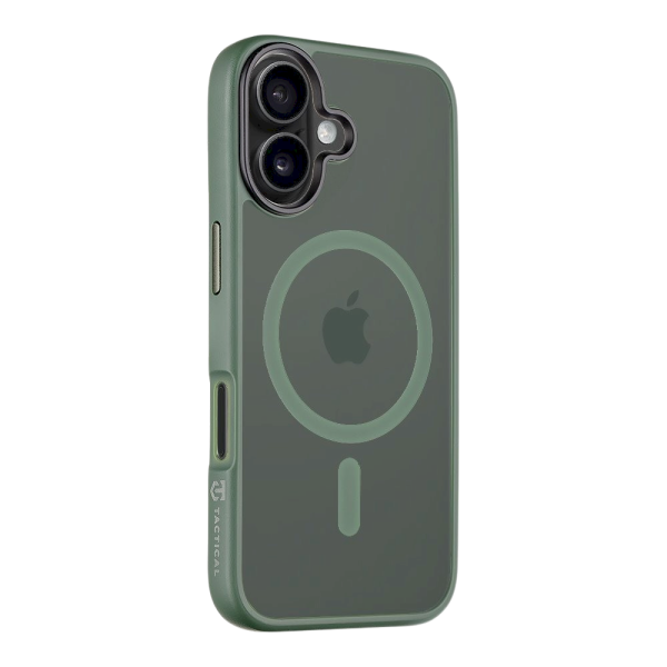 Обложка книги «Tactical MagForce Hyperstealth Cover Защитный чехол для iPhone 16 / лесной зелёный»
