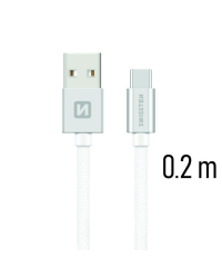 Swissten Textile Универсальный Quick Charge 3.1 USB-C USB Кабель данных 20 cм
