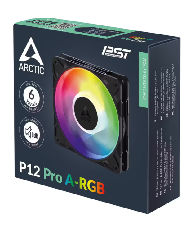 Arctic P12 Pro PWM PST A-RGB Вентилятор высокой производительности 4-pin / 120 мм