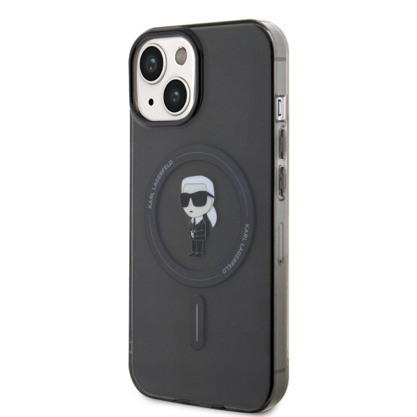 Karl Lagerfeld IML Ikonik MagSafe Case Защитный чехол для iPhone 15 / чёрный
