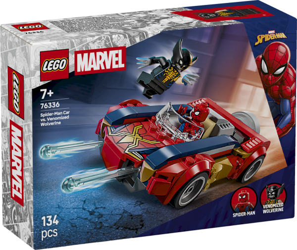 LEGO 11666257 Super Heroes Marvel Spider-Man Car vs Venomized Wolverine Конструктор