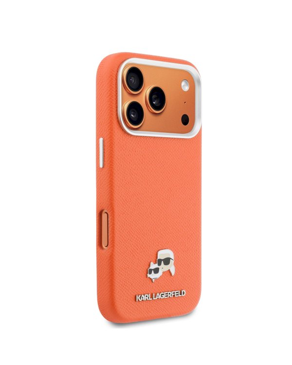 Karl Lagerfeld PU Karl and Choupette Heads Pins MagSafe Case Чехол для Apple iPhone 17 Pro
