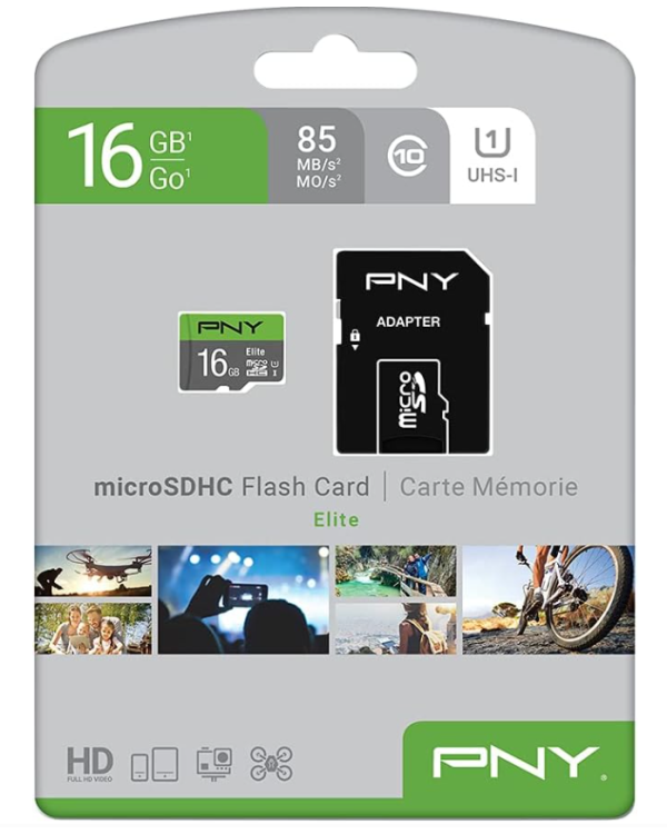 PNY Elite microSDHC 16 GB UHS-I Class 10 Карта памяти