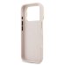 Guess PU Grained 4G Logo Stand Camera Frame Case Защитный чехол для iPhone 17 Pro / розовый