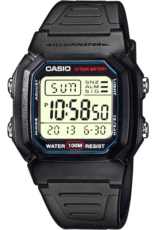 CASIO W-800H-1AVDF Мужские часы