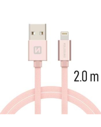 Swissten Textile Fast Charge 3A Lightning Кабель Для Зарядки и Переноса Данных 2m