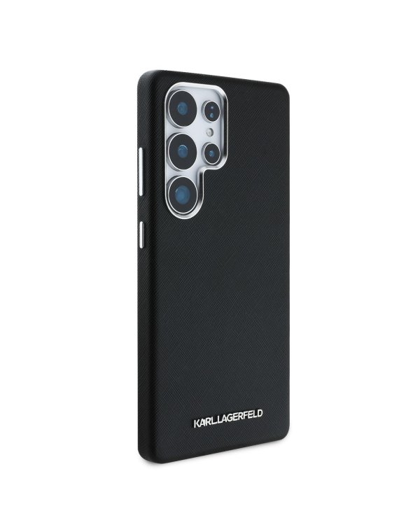 Karl Lagerfeld PU Saffiano Metal Logo and Frame Case Чехол для Samsung Galaxy S25 Ultra
