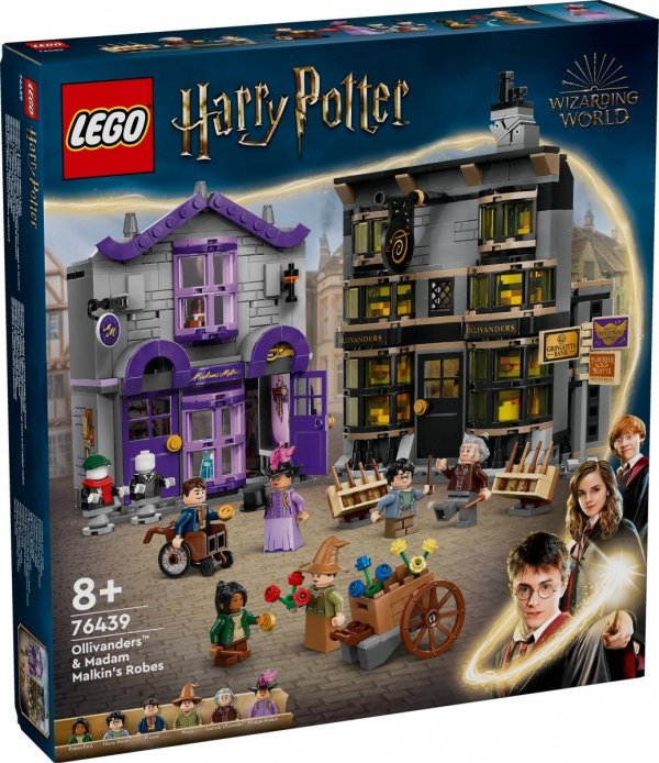 Обложка книги «LEGO Harry Potter 76439 Ollivander and Madame Malkins Shops Конструктор»