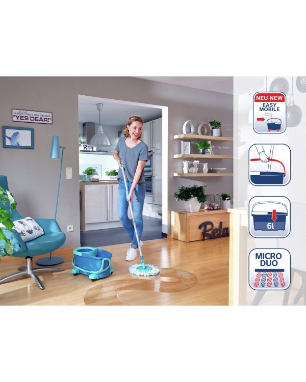 Leifheit Clean Twist Disc Mop Ergo Mobile Набор Для Чистки Полов