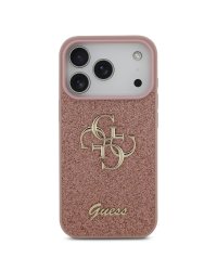 Guess PU Fixed Glitter 4G Metal Logo Case Чехол для Apple iPhone 17 Pro