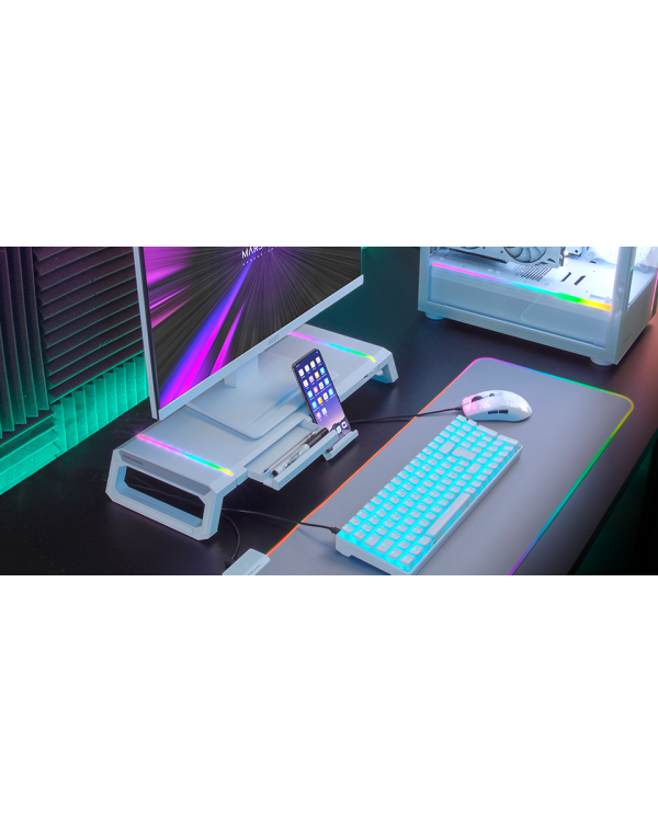 Mars Gaming MGS-ONE Подставка для монитора Chroma RGB / USB 2.0
