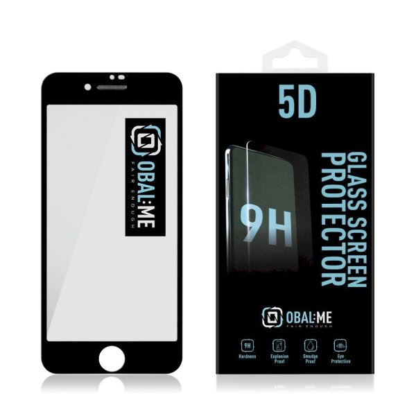 Обложка книги «OBAL:ME 5D Glass Screen Protector Защитное стекло для Apple iPhone 7/8/SE2020/SE2022 / чёрный»