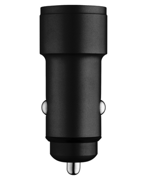 Qualo QLS-AC-38 Aluminum Авто зарядка 38W / USB-C / USB-A