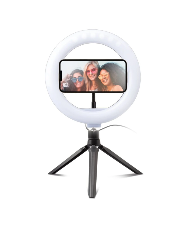 SBS Штатив для селфи кольцевая светодиодная подсветка 20cm