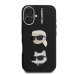 Karl Lagerfeld Grained PU K&CH Heads Case Чехол для Apple iPhone 16