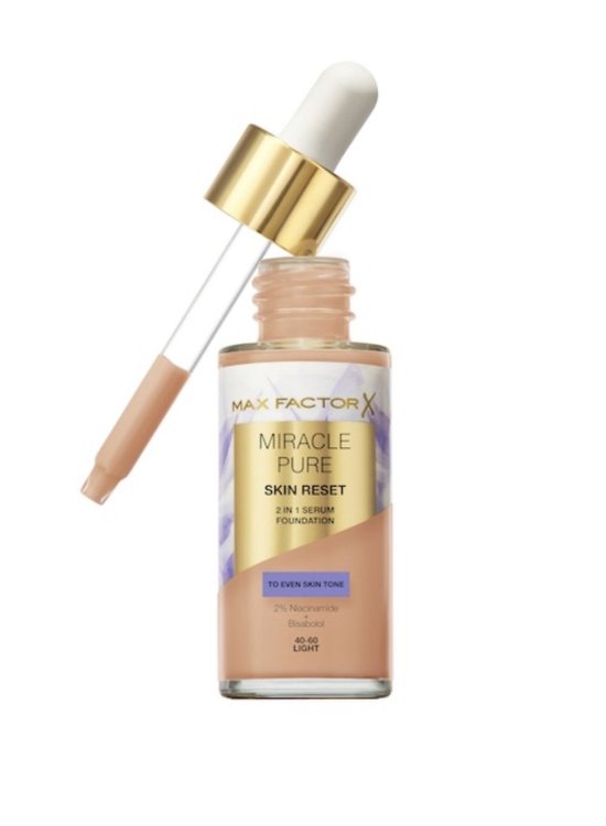 Max Factor Miracle Pure Skin Reset 2in1 Тональный Крем-Сыворотка 40-60 Light 30ml