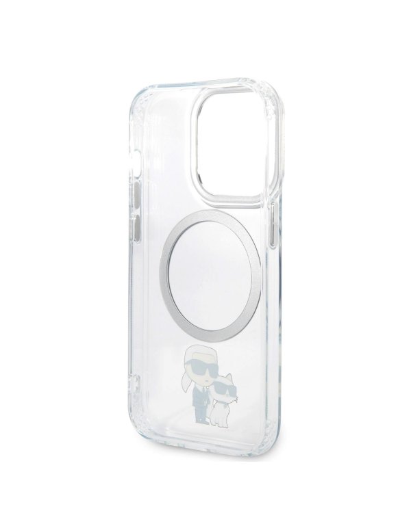 Karl Lagerfeld IML Karl and Choupette MagSafe Case Защитный чехол для iPhone 15 Pro / прозрачный