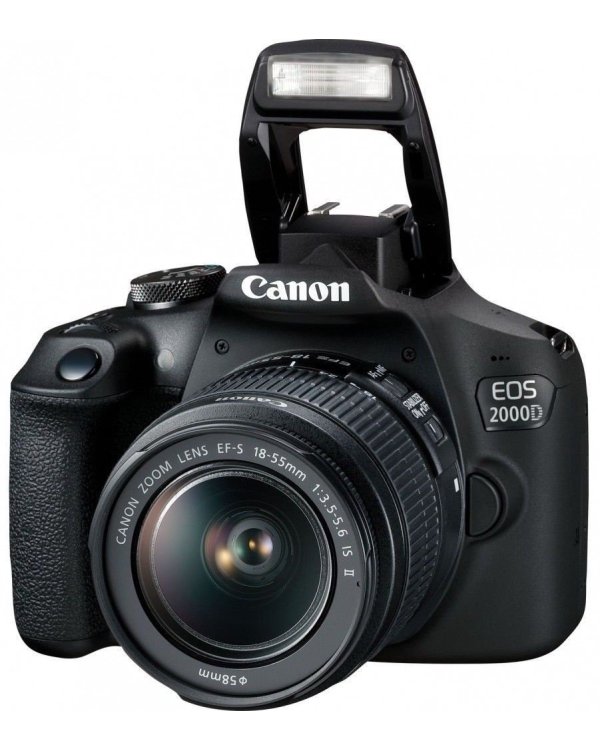 Canon EOS 2000D BK 18-55 IS II EU26 Однообъективный зеркальный фотоаппарат с объективом