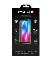 Swissten Ultra Durable Full Face / Full Glue Tempered Glass Premium 9H Защитное стекло Samsung Galaxy A12 Черное
