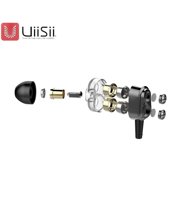 UiiSii Premium Hi-Res Наушники с Mикрофоном и пультом регулировки громкости / 3.5mm / 1.2m