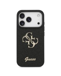 Guess PU Fixed Glitter 4G Metal Logo Case Чехол для Apple iPhone 17 Pro