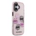 Karl Lagerfeld IML Multi K&CH Heads Case Защитный чехол для iPhone 17 / розовый
