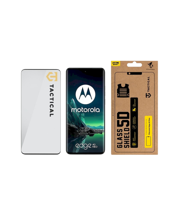 Tactical Glass Shield 5D Защитное стекло для Motorola Edge 40 Neo чёрный
