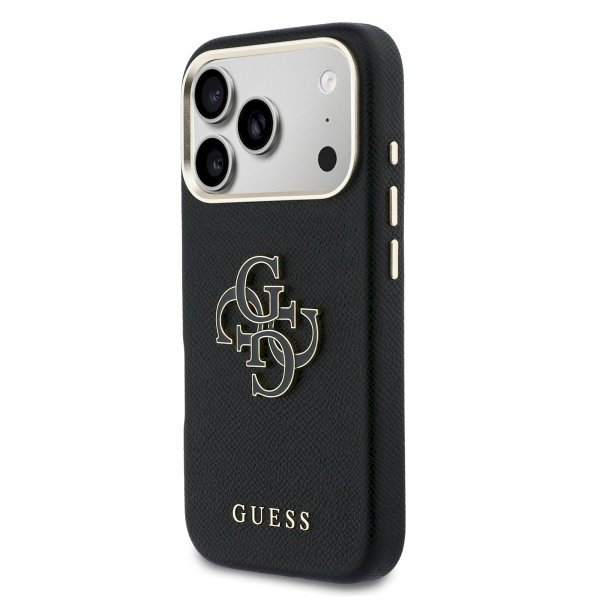 Guess PU Resin Logo Case Чехол для Apple iPhone 17 Pro Max