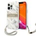 Guess GUHCP13XKMABGR Marble Strap Back Case Чехол для Apple iPhone 13 Pro Max Серый