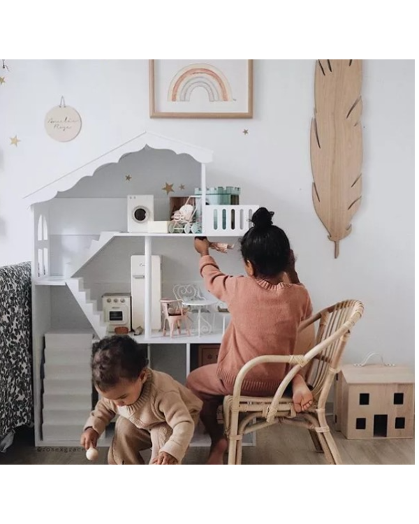 LULILO Деревянный Трёхэтажный Кукольный домик 116cm