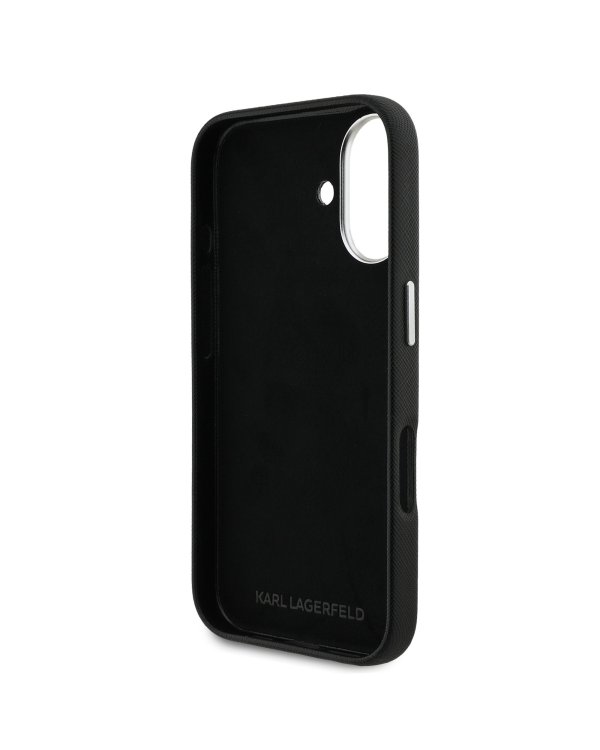 Karl Lagerfeld Grained PU K&CH Heads Case Чехол для Apple iPhone 16