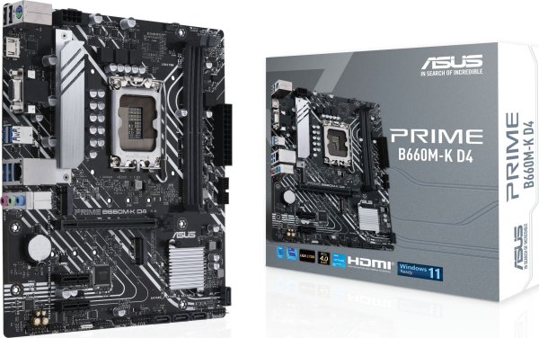 Asus Prime B660M-K D4 Материнская Плата