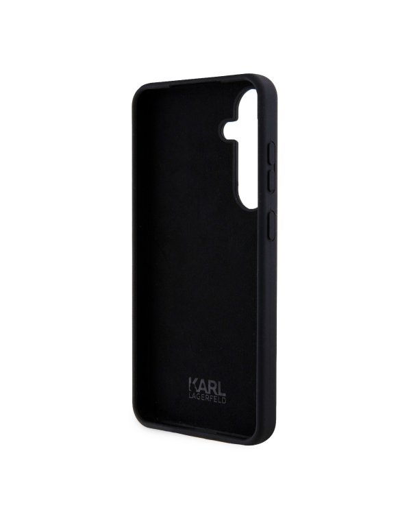 Karl Lagerfeld Liquid Silicone Ikonik NFT Case Защитный чехол для Samsung Galaxy S24+ / чёрный