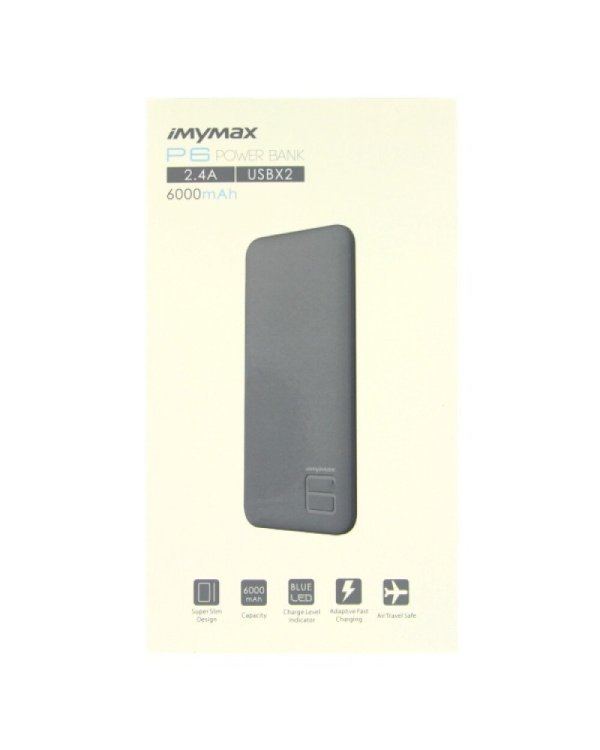 iMYMAX P6 Power Bank 6000 mAh Портативный аккумулятор