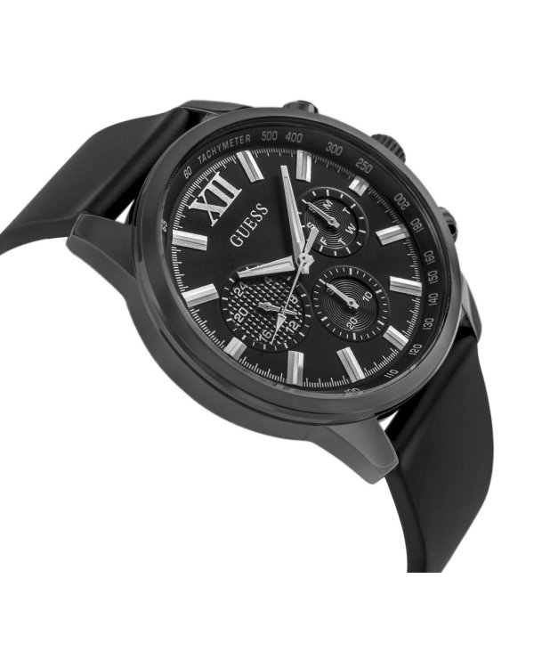 Дополнительное изображение книги «Guess Walker Chronograph Мужские Часы Black Silicone 44mm»