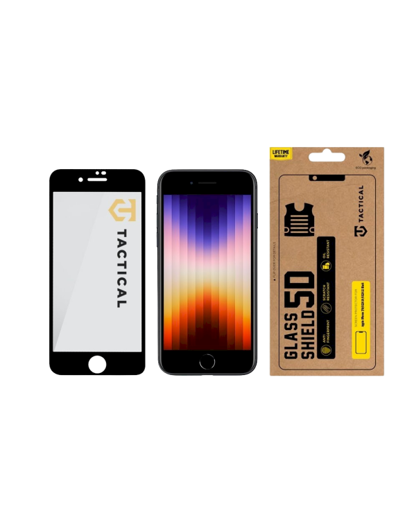 Tactical Glass Shield 5D Защитное стекло для Apple iPhone 7/8/SE2020/SE2022 / чёрный