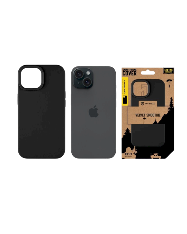 Tactical MagForce Velvet Smoothie Cover Защитный чехол для Apple iPhone 15 / асфальт